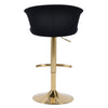 FLARE GOLDEN VELVET GAS LIFT BARSTOOL Furniture Philbee Interiors 