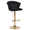 FLARE GOLDEN VELVET GAS LIFT BARSTOOL Furniture Philbee Interiors 
