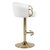 WINFREY GAS LIFT BAR STOOL WHITE Furniture Philbee Interiors 
