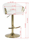 WINFREY GAS LIFT BAR STOOL WHITE Furniture Philbee Interiors 