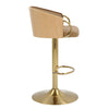 JENSEN GOLD GAS LIFT BAR STOOL Furniture Philbee Interiors 