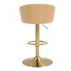 JENSEN GOLD GAS LIFT BAR STOOL Furniture Philbee Interiors 