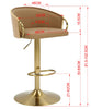 JENSEN GOLD GAS LIFT BAR STOOL Furniture Philbee Interiors 