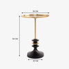 INDUSTRIAL IRON LOFT ACCENT TABLE SIDE TABLE Philbee Interiors 