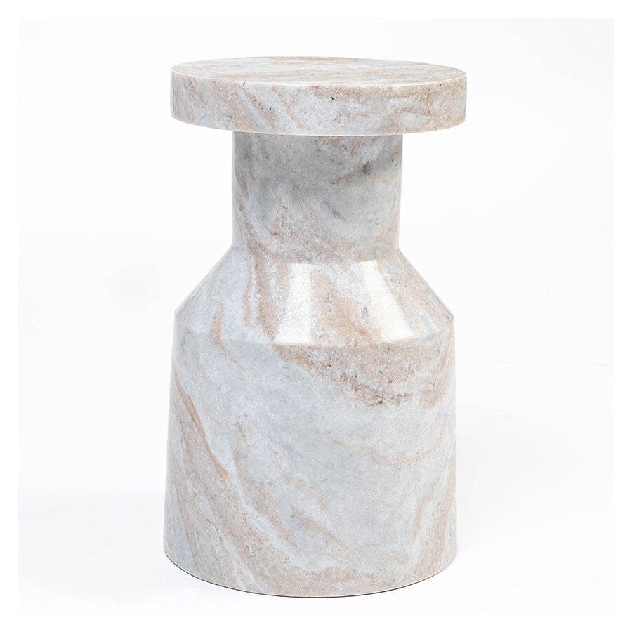 MIST SOLID MARBLE SIDE TABLE SIDE TABLE Philbee Interiors 