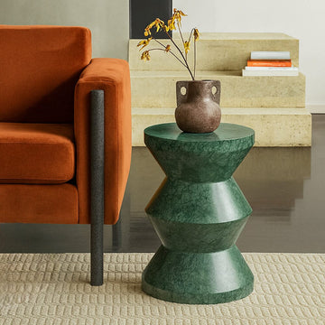 SOLSTICE SOLID MARBLE ACCENT TABLE SIDE TABLE Philbee Interiors 