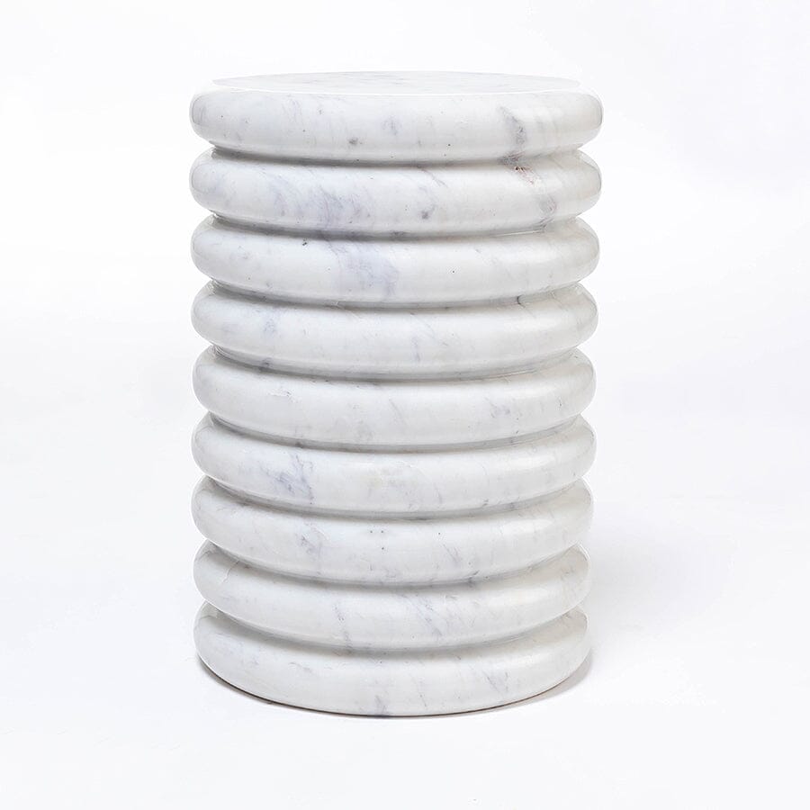 ZENITH SOLID MARBLE SIDE TABLE SIDE TABLE Philbee Interiors 