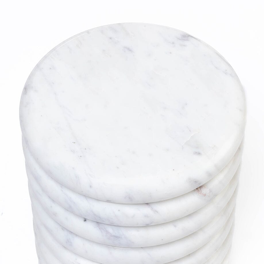 ZENITH SOLID MARBLE SIDE TABLE SIDE TABLE Philbee Interiors 