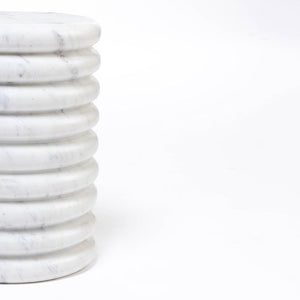 ZENITH SOLID MARBLE SIDE TABLE SIDE TABLE Philbee Interiors 