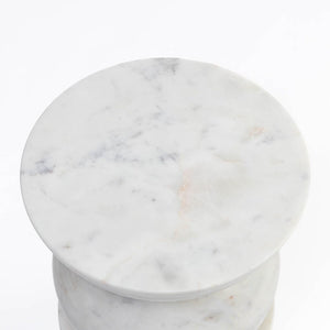 ECLIPSE SOLID MARBLE SIDE TABLE SIDE TABLE Philbee Interiors 