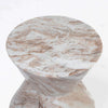 BUTTER SCOTCH SOLID MARBLE SIDE TABLE SIDE TABLE Philbee Interiors 