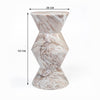 BUTTER SCOTCH SOLID MARBLE SIDE TABLE SIDE TABLE Philbee Interiors 