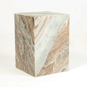 SERENE SOLID MARBLE SIDE TABLE SIDE TABLE Philbee Interiors 