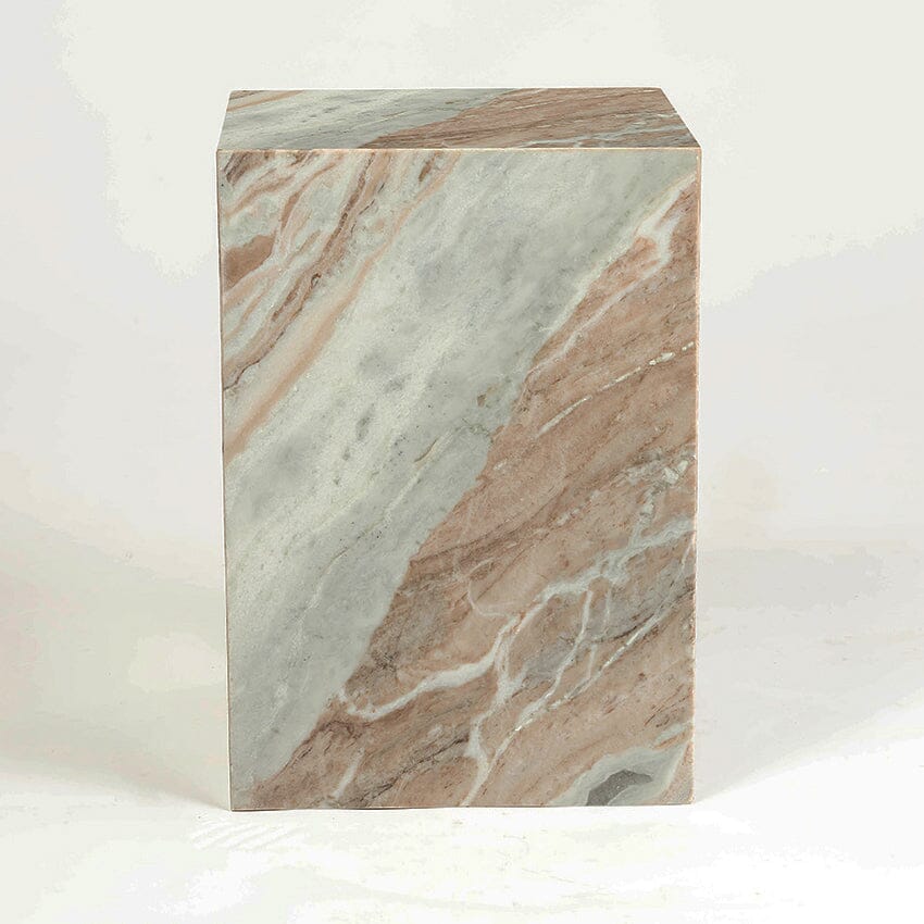 SERENE SOLID MARBLE SIDE TABLE SIDE TABLE Philbee Interiors 