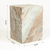 SERENE SOLID MARBLE SIDE TABLE SIDE TABLE Philbee Interiors 