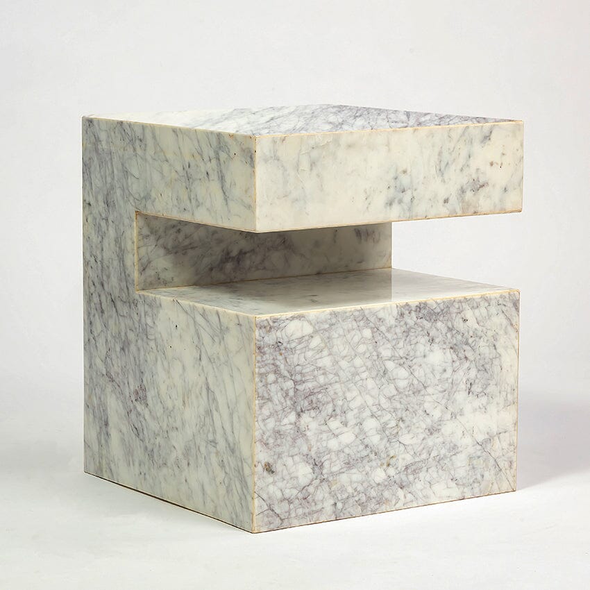 TRANQUIL SOLID MARBLE SIDE TABLE SIDE TABLE Philbee Interiors 