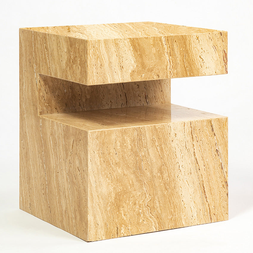 TRANQUIL SOLID MARBLE SIDE TABLE