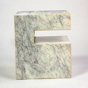 TRANQUIL SOLID MARBLE SIDE TABLE SIDE TABLE Philbee Interiors 