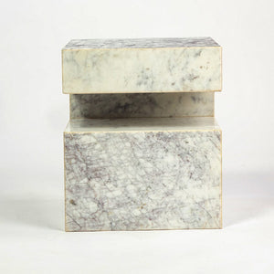TRANQUIL SOLID MARBLE SIDE TABLE SIDE TABLE Philbee Interiors 