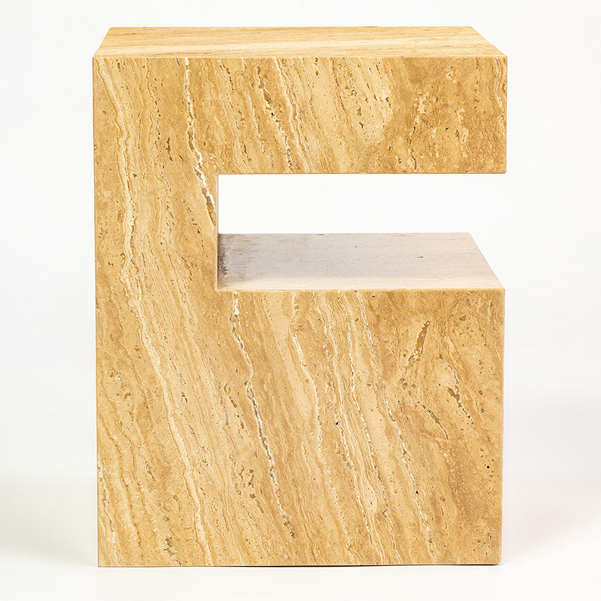 TRANQUIL SOLID MARBLE SIDE TABLE