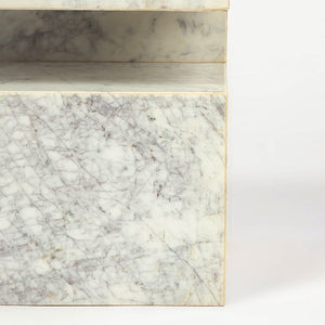 TRANQUIL SOLID MARBLE SIDE TABLE SIDE TABLE Philbee Interiors 