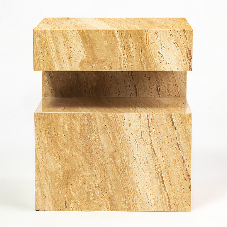 TRANQUIL SOLID MARBLE SIDE TABLE