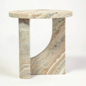 MONOLITH SOLID MARBLE SIDE TABLE SIDE TABLE Philbee Interiors 