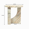 MONOLITH SOLID MARBLE SIDE TABLE SIDE TABLE Philbee Interiors 