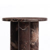 PILLAR SOLID MARBLE ACCENT TABLE SIDE TABLE Philbee Interiors 