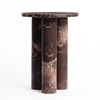PILLAR SOLID MARBLE ACCENT TABLE SIDE TABLE Philbee Interiors 