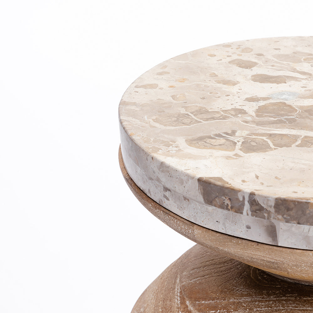 MARBLE ARC SIDE TABLE