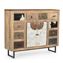 COWHIDE PATCHWORK CHEST OF DRAWERS Philbee Interiors 