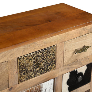 COWHIDE PATCHWORK CHEST OF DRAWERS Philbee Interiors 