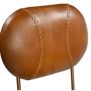 INDUSTRIAL WIND UP BAR CHAIR WITH LEATHER Philbee Interiors 