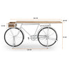 WHITE VINTAGE BICYCLE BAR Philbee Interiors 