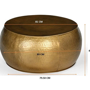 BRASS LOOK HAMMERED COFFEE TABLE Coffee table Philbee Interiors 