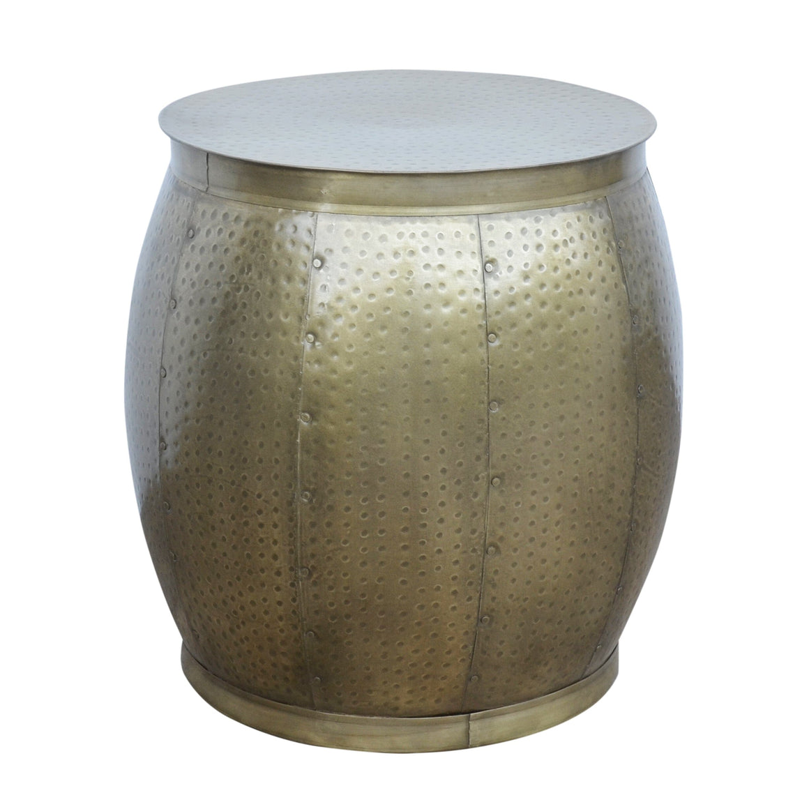 BRASS LOOK HAMMERED SIDE TABLE Philbee Interiors 