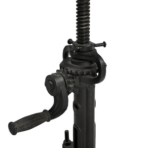 INDUSTRIAL PARIS WIND UP CAST IRON BAR STOOL Philbee Interiors 