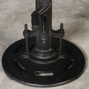 INDUSTRIAL PARIS WIND UP CAST IRON BAR STOOL Philbee Interiors 