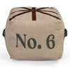 N0 6 SQUARE LEATHER OTTOMAN Philbee Interiors 
