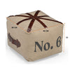 N0 6 SQUARE LEATHER OTTOMAN Philbee Interiors 