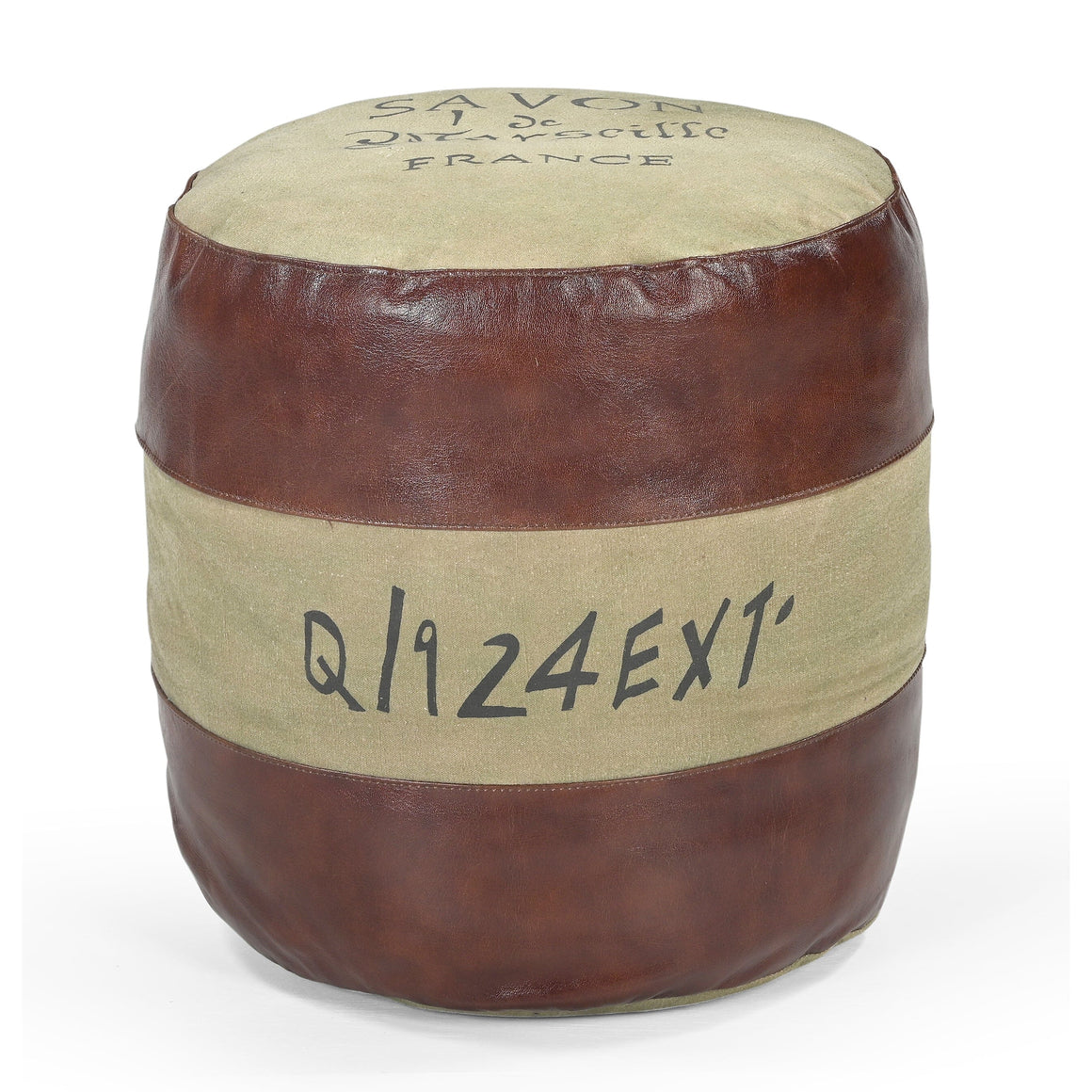 SAVON FRANCE ROUND HAND MADE OTTOMAN Philbee Interiors 