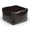 SQUARE CHOCOLATE OTTOMAN Philbee Interiors 