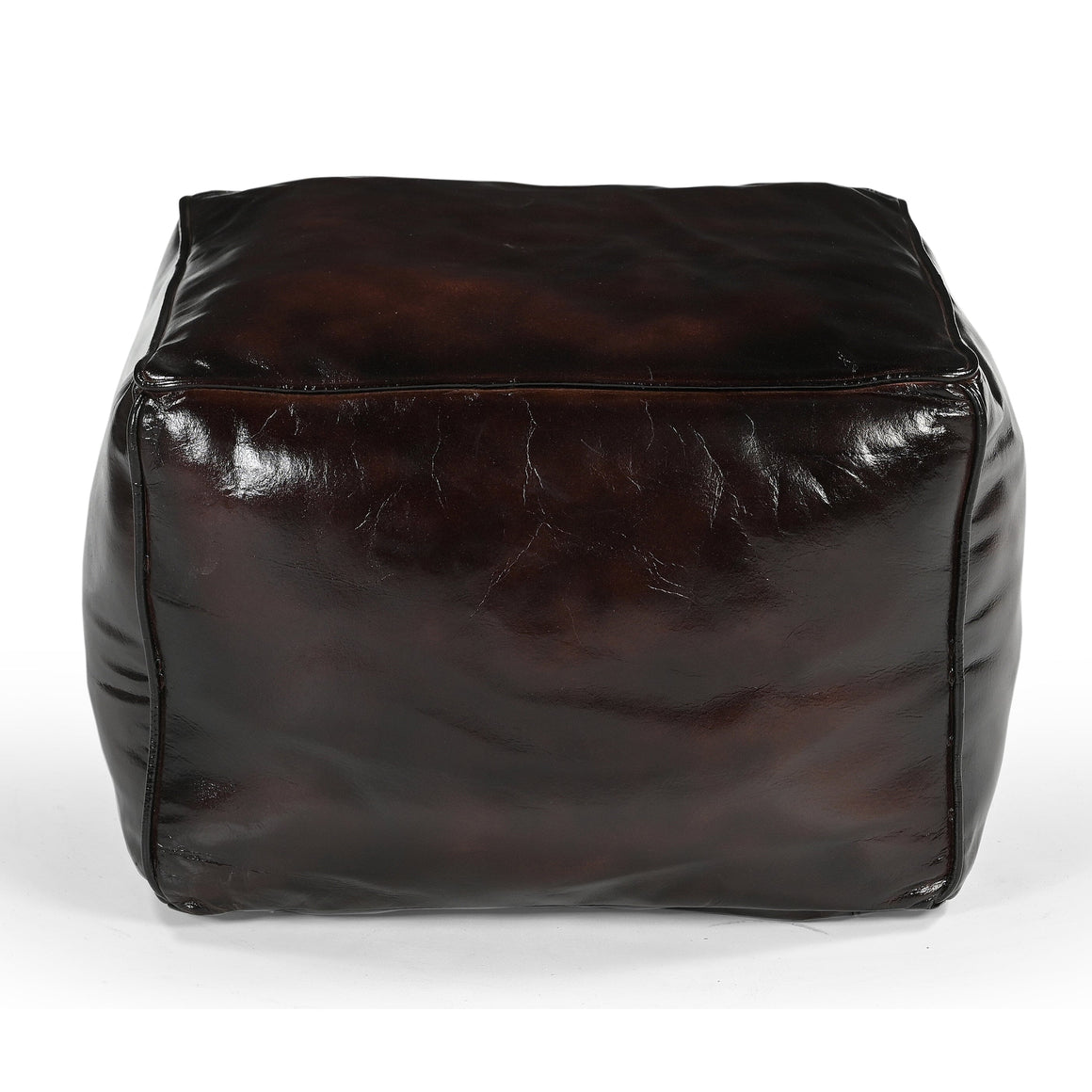 SQUARE CHOCOLATE OTTOMAN Philbee Interiors 