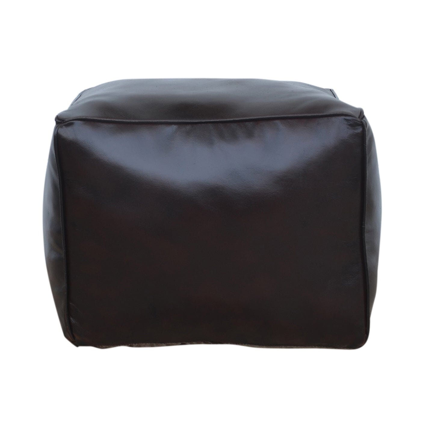 SQUARE CHOCOLATE OTTOMAN Philbee Interiors 
