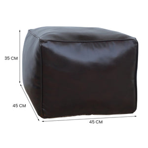 SQUARE CHOCOLATE OTTOMAN Philbee Interiors 