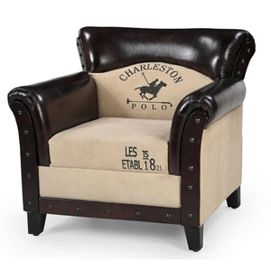 CHARLESTON POLO VINTAGE ARM CHAIR Philbee Interiors 