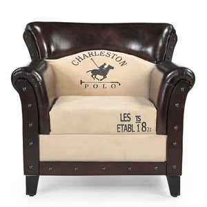 CHARLESTON POLO VINTAGE ARM CHAIR Philbee Interiors 