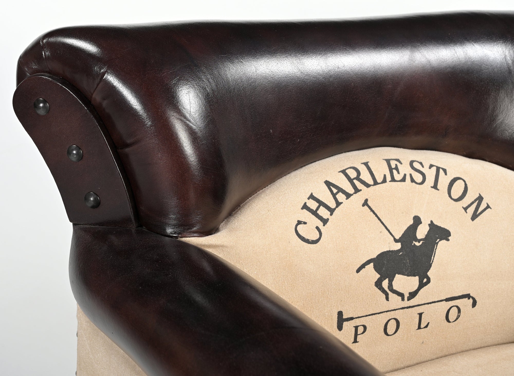 CHARLESTON POLO VINTAGE ARM CHAIR Philbee Interiors 