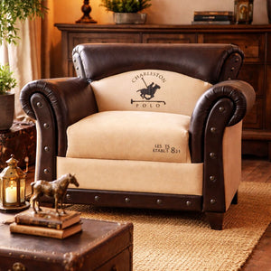 CHARLESTON POLO VINTAGE ARM CHAIR Philbee Interiors 
